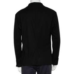 Pre Owned Dolce & Gabbana Black Wool Button Front Lightweight Blazer XXL