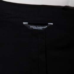 Pre Owned Dolce & Gabbana Black Wool Button Front Lightweight Blazer XXL