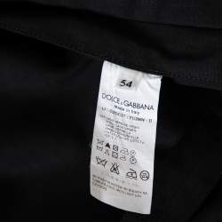 Pre Owned Dolce & Gabbana Black Wool Button Front Lightweight Blazer XXL
