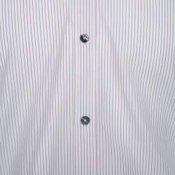 Pre Owned قميص دولتشي أند غابانا مقلم قطن أبيض L