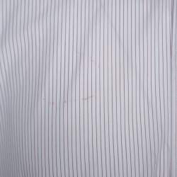 Pre Owned قميص دولتشي أند غابانا مقلم قطن أبيض L