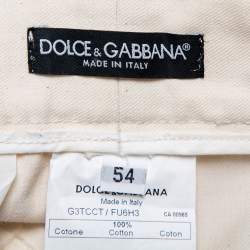 Pre Owned Dolce & Gabbana Cream Denim 16 Jeans XXL