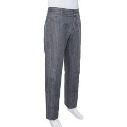 Pre Owned بنطلون جينز دولتشي أند غابانا كلاسيك 14 دنيم رمادي مقاس كبير جدا جدا