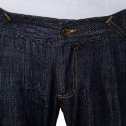 Pre Owned Dolce & Gabbana Navy Blue Denim Straight Leg 12 Jeans XXL