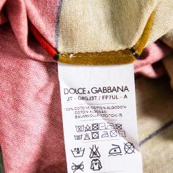 Pre Owned تي شيرت دولتشي أند غابانا رقبة مستديرة طباعة لوف وكاكتوس أحمر مقاس متوسط