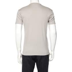 مملوكة مسبقًا Dolce & Gabbana Grey Monica Bellucci Printed Cotton Crewneck T-Shirt M