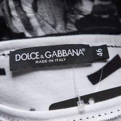 Dolce & Gabbana Monochrome Giuseppe Leone Printed Crewneck T-Shirt S