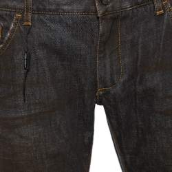 Pre Owned بنطلون جينز دولتشي أند غابانا 14 مكسم دنيم نمط مودي بني مقاس كبير