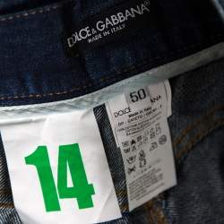 مملوكة مسبقًا Dolce & Gabbana Medium Wash Blue Denim 14 Fit Jeans L