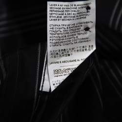 Pre Owned Dolce & Gabbana Black Striped Cotton Gold Label Shirt M