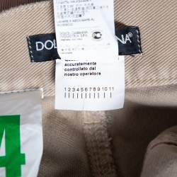 Pre Owned Dolce & Gabbana Beige Distressed Denim Fit 14 Jeans L