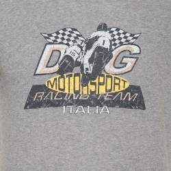 Pre Owned تي شيرت دولتشي أند غابانا مادي قطن رصاصي مقاس م توسط - ميديوم