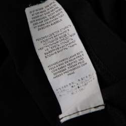 Pre Owned Dolce & Gabbana Black Cotton Jersey V Neck T-Shirt S