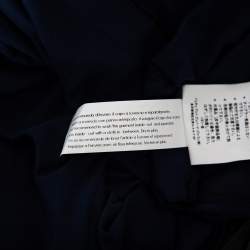 Pre Owned Dolce & Gabbana Navy Blue Jersey Contrast Collar Detail Polo T Shirt M