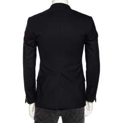 Pre Owned Dolce & Gabbana Midnight Blue Wool Tailored Martini Blazer XS