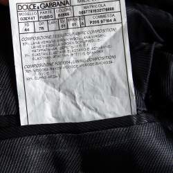 Pre Owned Dolce & Gabbana Midnight Blue Wool Tailored Martini Blazer XS