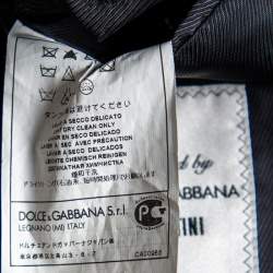 Pre Owned Dolce & Gabbana Midnight Blue Wool Tailored Martini Blazer XS