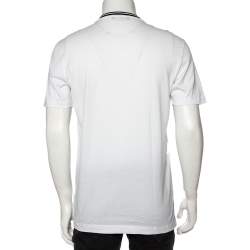 Pre Owned Dolce & Gabbana White Panda Printed Cotton Crewneck T-Shirt L