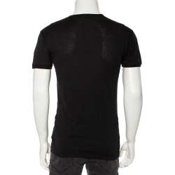 Pre Owned Dolce & Gabbana Black Mike Tyson Printed Cotton T-Shirt XS