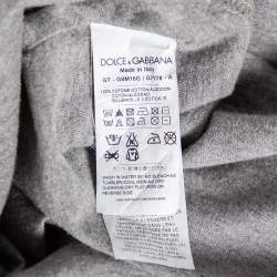 Pre Owned تي شيرت دولتشي أند غابانا بيجلاتو رصاصي طباعة محمد علي أكمام قصيرة مقاس صغير جدًا - إكس سمول 