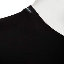 Pre Owned تي شيرت دولتشي أند غابانا قطن أسود طباعة رويال DG أكمام قصيرة مقاس متوسط - ميديوم 