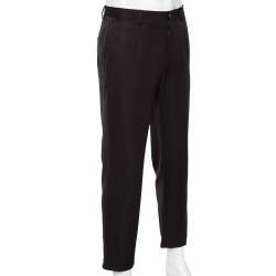 Pre Owned Dolce & Gabbana Dark Brown Wool Formal Pants M