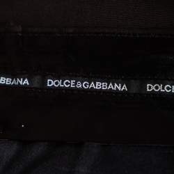 Pre Owned Dolce & Gabbana Dark Brown Wool Formal Pants M