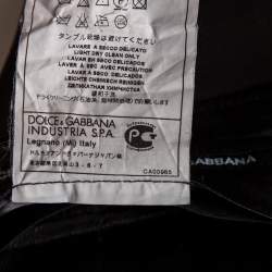 Pre Owned Dolce & Gabbana Dark Brown Wool Formal Pants M