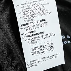 Pre Owned جاكيت بليزر دولتشي أند غابانا سارتوريا ألتا جاكار أسود منقوش مقاس كبير - لارج