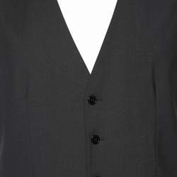 Pre Owned Dolce & Gabbana Black Wool Sleeveless Vest M