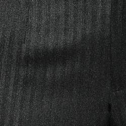 Pre Owned بنطلون دولتشي أند غابانا صوف رصاصي فحمي خطوط جانبية متباينة مقاس وسط (ميديوم)