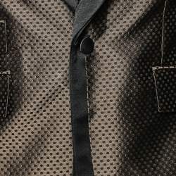 Pre Owned Dolce & Gabbana Brown Polka Dotted Wool Single Breasted Blazer M 