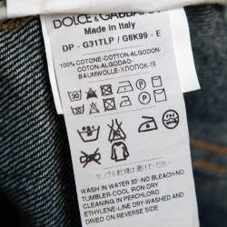 مملوكة مسبقًا Dolce & Gabbana Blue Faded Effect Denim 14 Fit Jeans XL