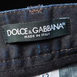 Pre Owned Dolce & Gabbana Dark Blue Denim 16 Straight Fit Jeans XL