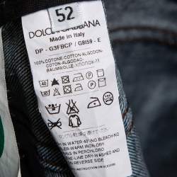 Pre Owned Dolce & Gabbana Dark Blue Denim 16 Straight Fit Jeans XL