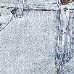 مملوكة مسبقًا Dolce & Gabbana Blue Distressed Denim 14 Gold Fit Jeans S