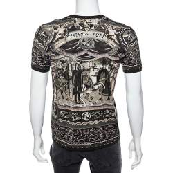Pre Owned Dolce & Gabbana Multicolor Puppet Theater Printed Cotton Knit Crewneck T-Shirt L