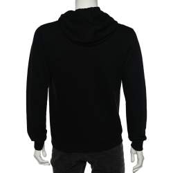 Pre Owned هودي دولتشي أند غابانا قطن تفاصيل أبليك كاوبوي أ سود مقاس صغير