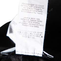 مملوكة مسبقًا Dolce & Gabbana Black & Grey Trimmed Wool Track Pants M