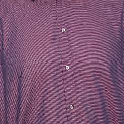 Pre Owned  قميص دولتشي & غابانا مارتيني قطن ثنائي اللون بأزرار أمامية مقاس كبير جدًا جدًا جدًا - إكس إكس إكس لارج