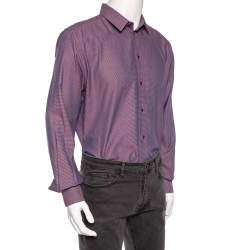 Pre Owned  قميص دولتشي & غابانا مارتيني قطن ثنائي اللون بأزرار أمامية مقاس كبير جدًا جدًا جدًا - إكس إكس إكس لارج