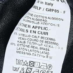 مملوكة مسبقًا بنطلون جينز دولتشي أند غابانا 14 غولد دينم أزرق كحلي أرجل مستقيمة مقاس 3 إكس لارج - 3 كبير جدًا