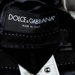 Dolce & Gabbana Black Wool Single Breasted Blazer M
