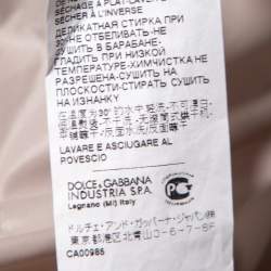 مملوكة مسبقًا Dolce & Gabbana Colorblock Synthetic & Rib Knit Trimmed Jacket S