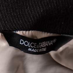 مملوكة مسبقًا Dolce & Gabbana Colorblock Synthetic & Rib Knit Trimmed Jacket S