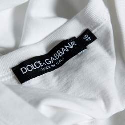 Pre Owned Dolce & Gabbana White Cotton Short Sleeve T-Shirt S