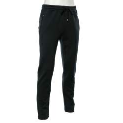 مملوكة مسبقًا Dolce & Gabbana Navy Blue Cotton Knit Sweat Pants M