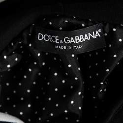 Pre Owned Dolce & Gabbana Black DG Love Printed Cotton Hoodie L 