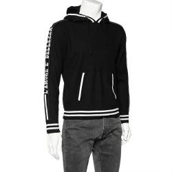 Pre Owned Dolce & Gabbana Black L'Amore Bellezaa Wool Hoodie L