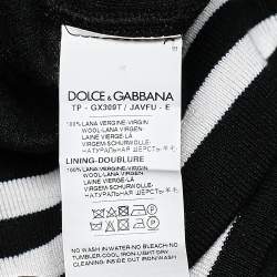 Pre Owned Dolce & Gabbana Black L'Amore Bellezaa Wool Hoodie L